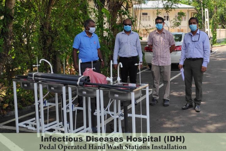 Pedal Operated Hand Wash Station Fabricate and Donation with Peradeniya Engineering 88 Batch.